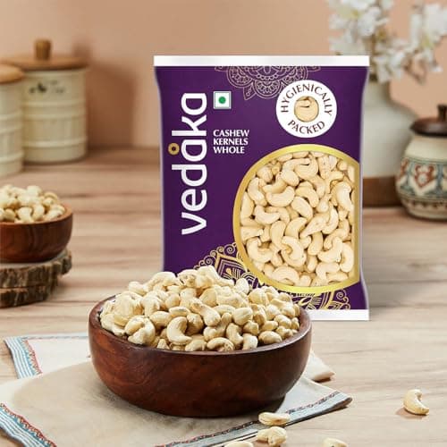 Amazon Brand - Vedaka Whole Cashews | 200 Gram | Grade W320 Kaju | Gluten-Free & Plant Based Protein | Firm Texture, Rich Taste | Regular-Sized, Non-Split | Healthy Snack — image 6