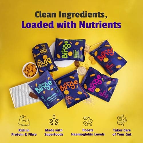 The Healthy Binge Ultimate 10 Assorted Healthy Snacks Combo – Millet Snack Combo | Baked Snack Variety Pack | Healthy Snacks for Kids and Adults (Pack of 10) — image 4