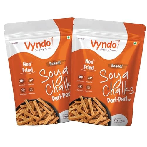 Vyndo No Garlic, No Onion Soya Chalks (Soya Sticks) Combo – 4 x 100g (Masala Pack 2 + Green Chutney Pack 2) | Millet-Based, Gluten-Free Healthy Energy Snacks for Kids & Adults. — image 8