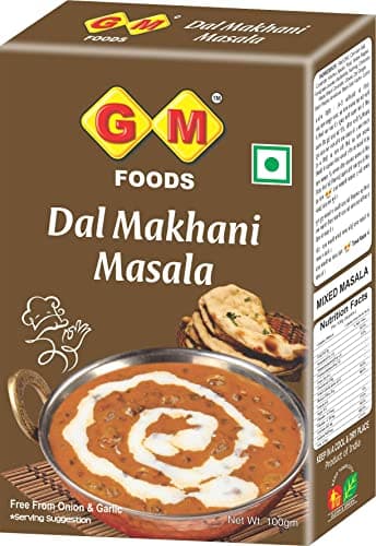 GM Foods Dal Makhani Masala 100g | Authentic Indian Style Spice Mix | Rich & Creamy Flavour | No Onion & Garlic | Easy to Cook | Ready to Use Masala for Restaurant-Style Dal at Home