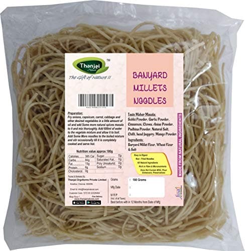 Thanjai Natural Barnyard Millet Noodles 180 Grams X 2 (360 Grams) Of Homemade Natural Millet Noodles(No Preservatives, No Chemicals, No Artificial Extract), Vegetarian — image 2