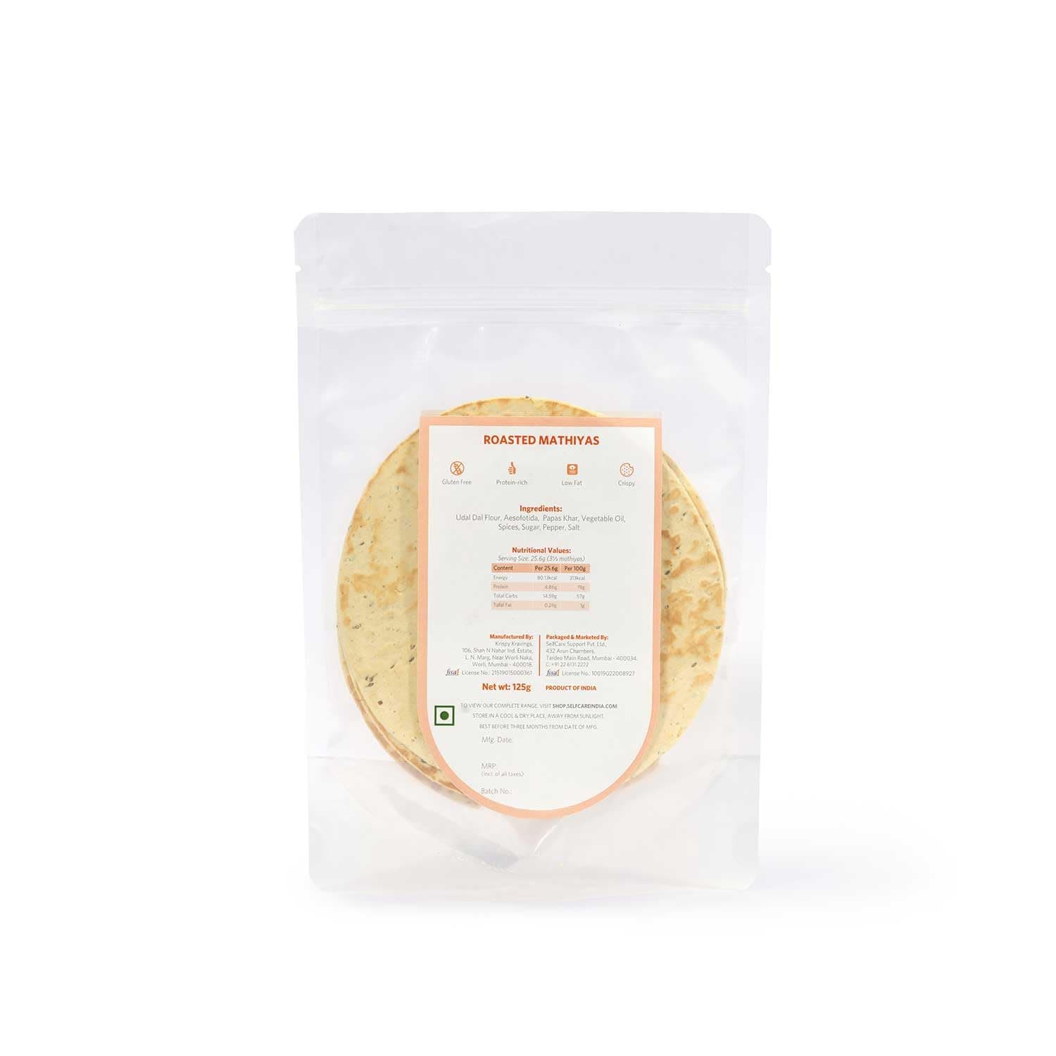 SelfCare by Suman Agarwal Roasted Mathiyas Pack of 1 125g | Healthy & Gluten Free | Savoury - Snacks - Namkeen - Grocery | Mid Day - Workout - Tea time Snacking | Jain & Travel Friendly — image 8