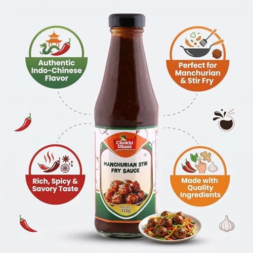 Chokhi Dhani Manchurian Sauce 310g | Indo Chinese Stir Fry Sauce | Cooking Sauce | Restaurant Style Manchurian Flavour — image 7