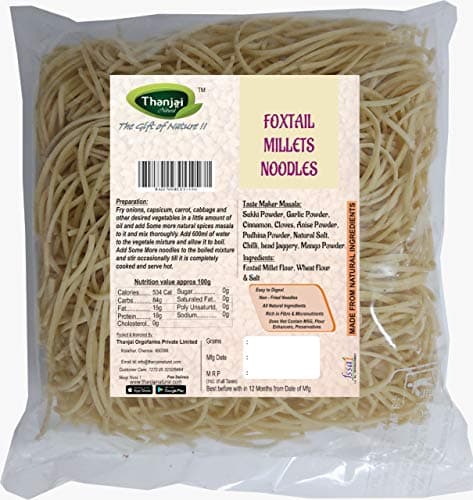 Thanjai Natural Foxtail Millet Noodles 180 Grams X 6 (1080 Grams) of Homemade Natural Millet Noodles(No Preservatives, No Chemicals, No Artificial Extract) — image 2