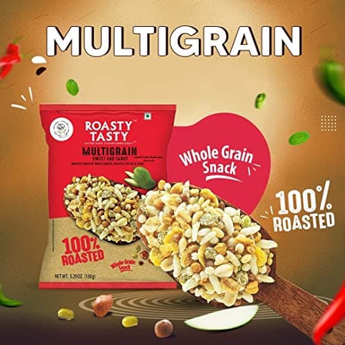 Roasty Tasty Multigrain Mix Sweet & Tangy 400G (200G X 2 Packs)|Healthy Snacks Without Palm Oil|Roasted Namkeen - Cholesterol Free|Transfat Free|Made With Pearl Millet Bajra Flakes - Millet Namkeen — image 3