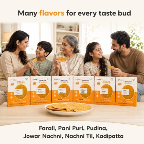 Superfills Farali Khakhra 200g - Vrat Upvas Fasting Khakra Snack — image 7