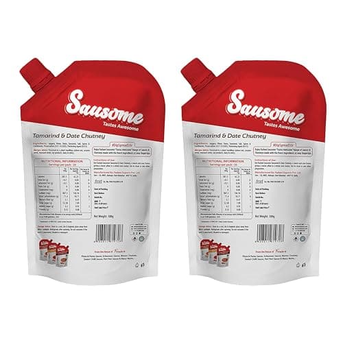 Sausome | Vegan, Gluten-Free, No Added Color | Perfect for Stir-Fries, Dips, Marinades & Cooking | FBA (pack of 2, Tamarind & Date Chutney) — image 3