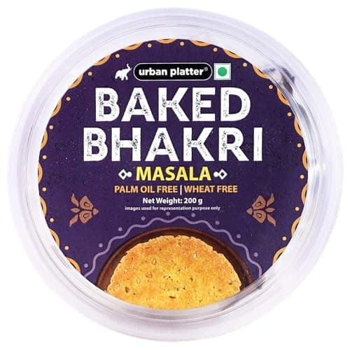 Urban Platter Baked Masala Bhakri, 200g (Wheat Free, Traditional Gujarati Snack)