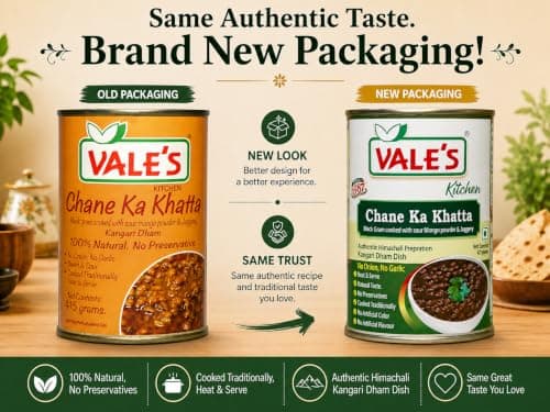 VALE'S Chane Ka Khatta – 100% Natural, No Preservatives | Traditional Kangari Dham Recipe | Sweet & Sour Black Gram Curry | No Onion No Garlic | Ready to Eat – 425g — image 3