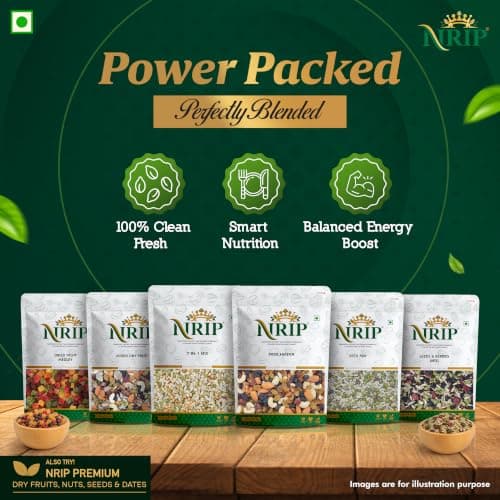 NRIP Premium Mixed Roasted Seeds & Berries 200 Gm (Pumpkin, Sunflower, Flax, Watermelon, Black Currant, Cranberry, Cherry, Black raisins) — image 5