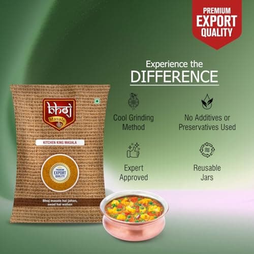 Bhoj Masale Kitchen King Masala Powder 100Gm|Exotic Indian Masala Spices|Essential For Any Kitchen Dish|Natural Spices Mix. No Colour, No Preservatives, No Onion & No Garlic (Jain Masale) — image 8