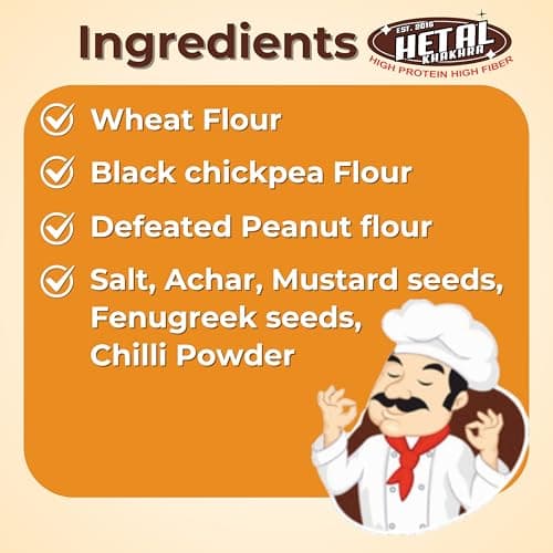 Achar Khakhra | JAIN | Crispy | Ready To Eat | High Protein High Fiber| No Palm Oil | 200g Vacuum Pack Of 2 — image 6