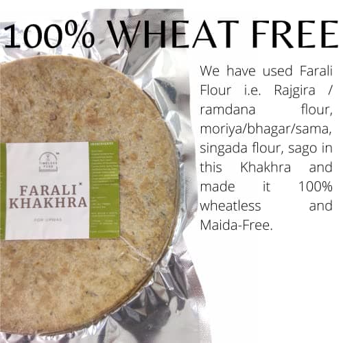Timeless Food Farali Khakhra 200g | Wheatless Sahgar Khakhra for Upwas & Vrat | Fasting Snack | Healthy & Crunchy — image 4