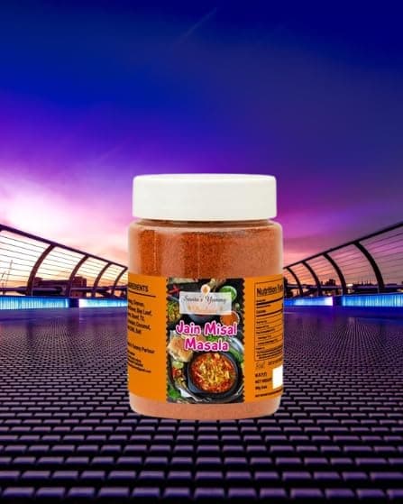 Savita’s Yummy Parlour Jain Misal Masala | Authentic Maharashtrian Spice Blend | No Onion No Garlic | Perfect for Misal Pav, Curries & Snacks | 90g — image 3