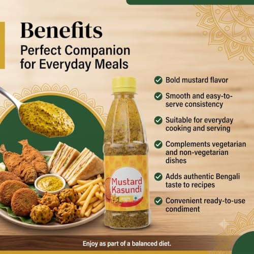 KVD Collection Original Bengali Kasundi Mustard Sauce | No Preservatives | Authentic Bangla Flavor | 300gram — image 5