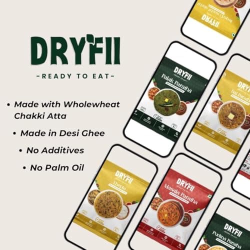 Dryfii Ready-to-Eat Chapati with Jain Dal Makhani & Rice | Creamy Satvik Combo Meal | No Onion No Garlic | Healthy Indian Comfort Food Pack — image 7
