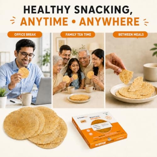 Superfills Farali Khakhra 200g Pack of 2 - Vrat Upvas Fasting Khakra Snack — image 6