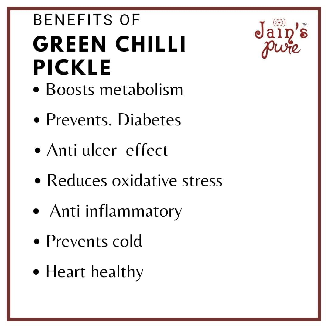 Jain Agro Food Green Chilli ACHAR 400g. — image 2