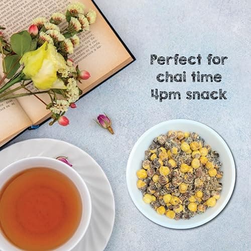 SelfCare By Suman Agarwal Poodina Chana Pack of 1 200g | Roasted - No Added Sugar - Gluten Free | Snacks - Namkeen - Grocery | Spicy Crunchy & Chatpata - Tae time Snakcing | Jain & Travel Friendly — image 6