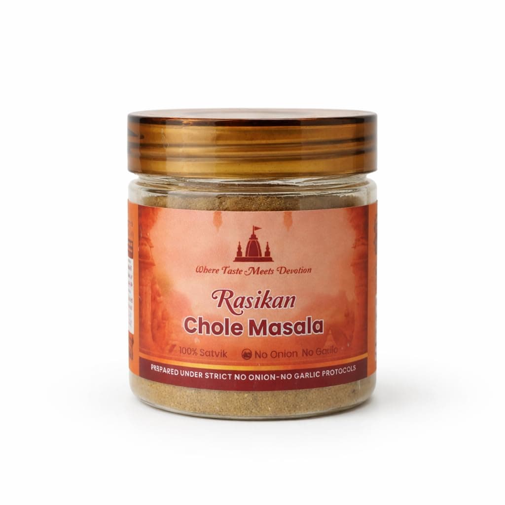 Rasikan Jain Satvik Masala Combo – Kitchen King, Chole, Garam Masala,Paneer Tikka(320g) | No Onion No Garlic | Freshly Ground Small Batch Spices | No Added Colour or Preservatives | Perfect for Bhog, Satvik & Everyday Cooking — image 4
