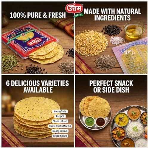 Om Uttam Moong Papad, 200gm — image 5