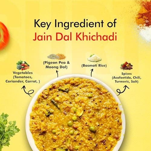 Surti Jain Dal Khichadi Ready To Eat 300g Gujarati Style Comfort Meal Instant Food Protein Rich No Artificial Colors Flavours Anytime Meal (Pack of 3) — image 6