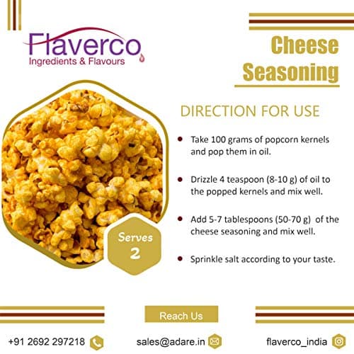 Cheese Seasoning (No Onion & Garlic) for Snacks, Makhana, Popcorn, Fries & Many More!! (100 g) — image 5