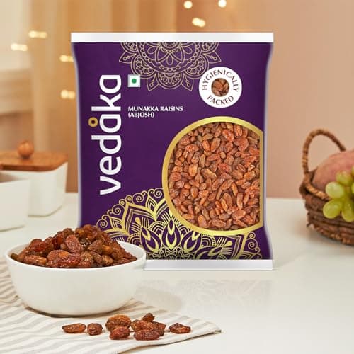 Amazon Brand - Vedaka Munakka Raisins (Abjosh) | 500 g | Naturally Sweet | Rich Authentic Flavour | Perfect Travel Snack — image 4