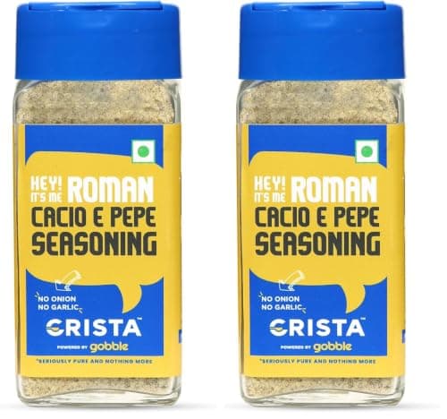 CRISTA Roman Cacio e pepe | Premium Herbs & Spices Blends | No Onion | No Garlic | Zero added Colours, Fillers, Additives & Preservatives | 40gms — image 7