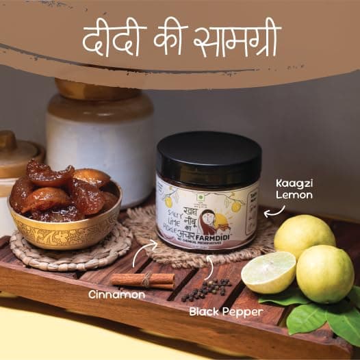 FarmDidi Salty Lemon Pickle 325g in Fresh | Homemade Oil-Free Nimbu ka Achar with No Onion or Garlic | Traditional Lemon Sour Pickle | Grandma’s Taste, Indian Homemade Achar — image 6