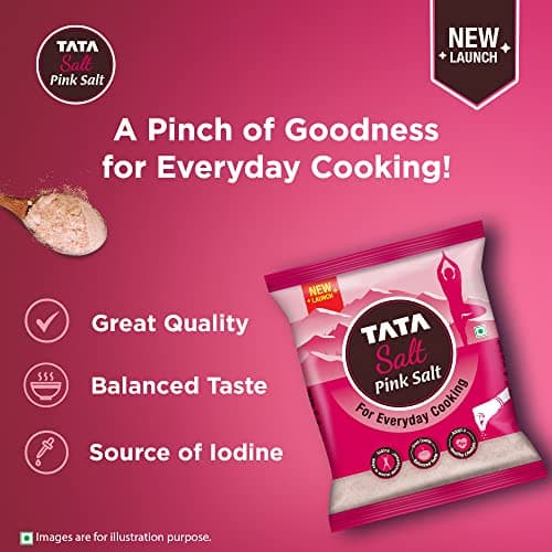 Tata Salt Pink Salt, 1kg, Rock Salt for Everyday Cooking, Sendha Salt — image 4