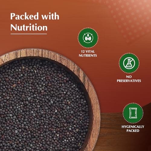 Amazon Brand - Vedaka Mustard (Rai) Whole, Big 200 g — image 4