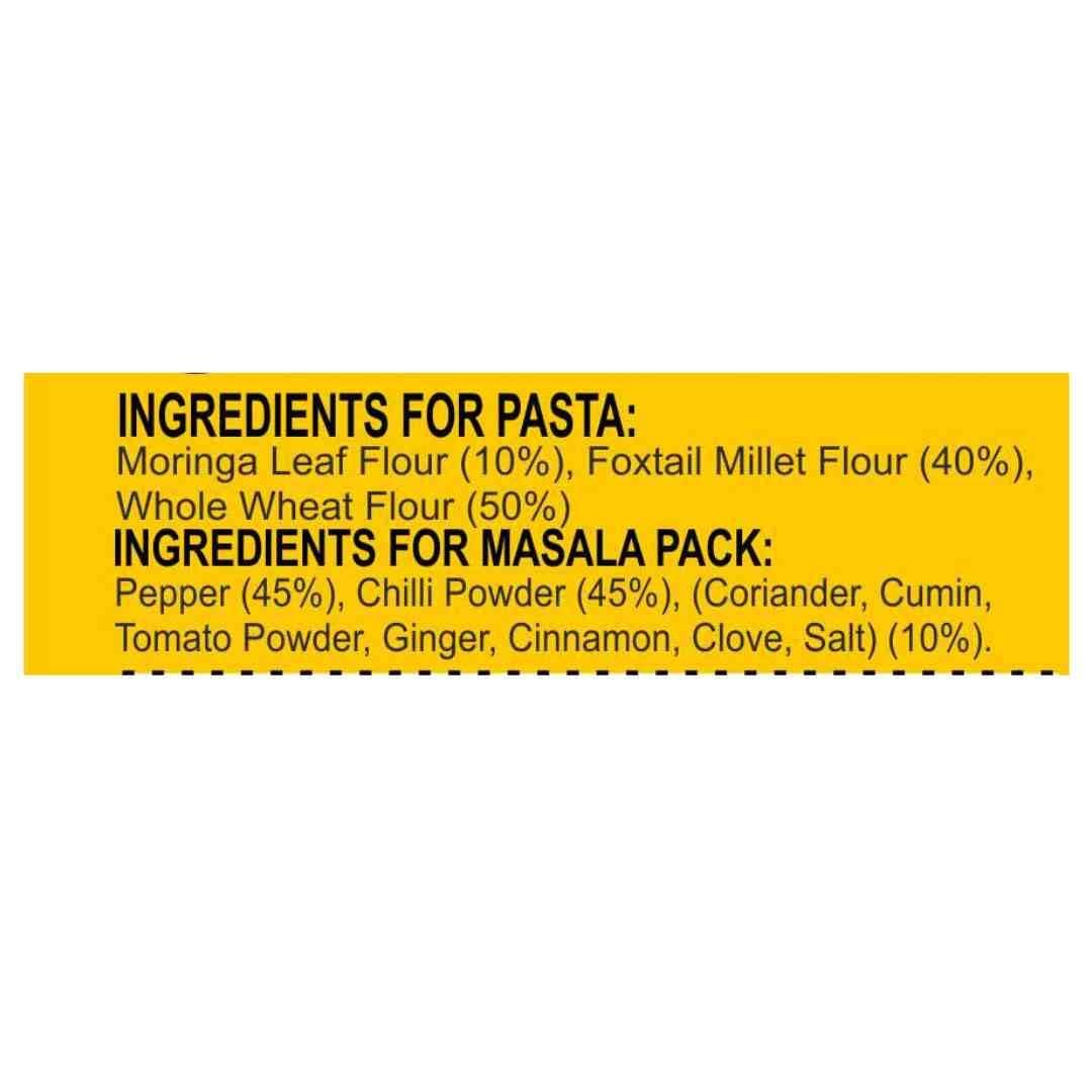 Naturally Yours Moringa Macaroni Pasta | Shigru Leaf, Millet & Whole Wheat | No Maida, Not Fried | No Onion No Garlic, Jain Friendly | High Protein | Ready in 5 Minutes | 175g Pack — image 3