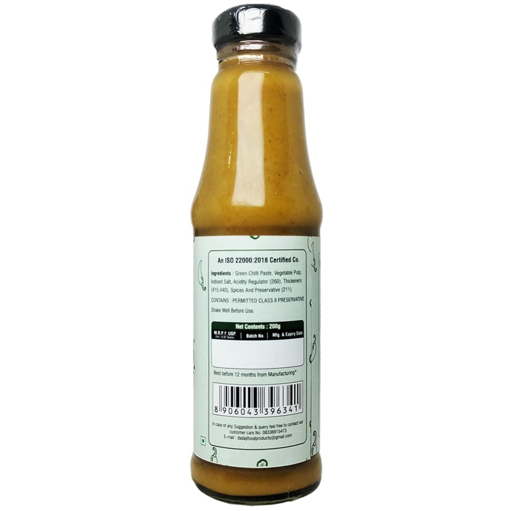 Dadaji Trio JAIN Sauce Combo | Jain Green Chilli, Jain Tomato Ketchup, Jain Red Chilli Sauce | No Onion & Garlic | Bold Asian Flavours | Spicy, Tangy & Tasty | Clear Ingredients | No MSG or Trans Fats | 200gm each — image 7