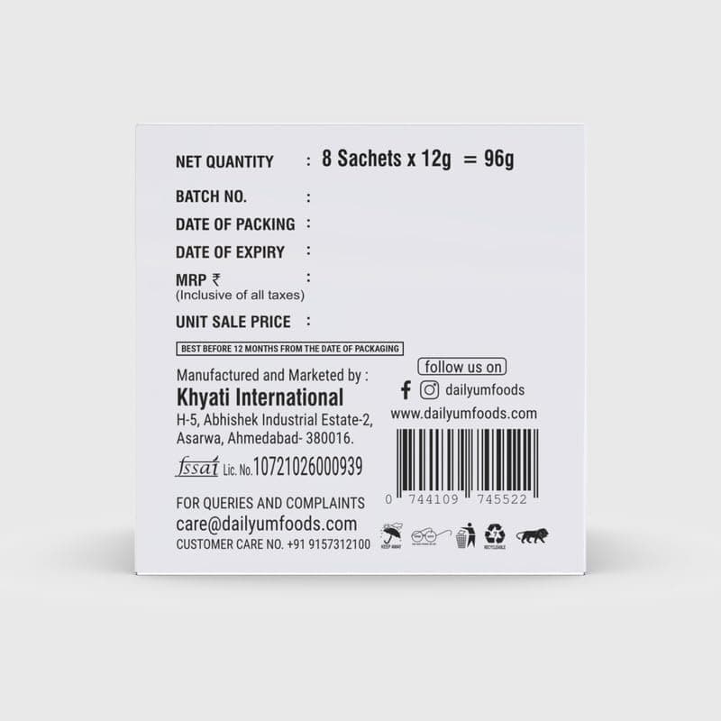 Dailyum Jain Instant Assorted Soup|Tomato and Manchow Soup| 8 Single Serve Sachets,4 Each | Just Boil-Stir-Sip | 12g Each Sip-A-Soup| Natural | No MSG | Pack of 2 Box — image 3
