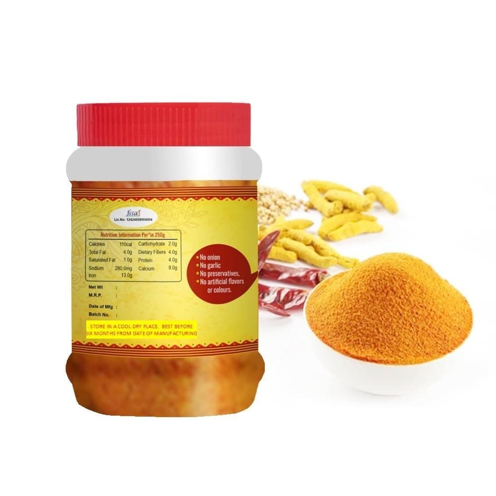 Sri Lalithaa’s Premium Sambar Powder (Pulusu Podi/Sambar Podi) – 250g | Authentic South Indian Taste, No Artificial Flavors or colors, No Onion & Garlic — image 5