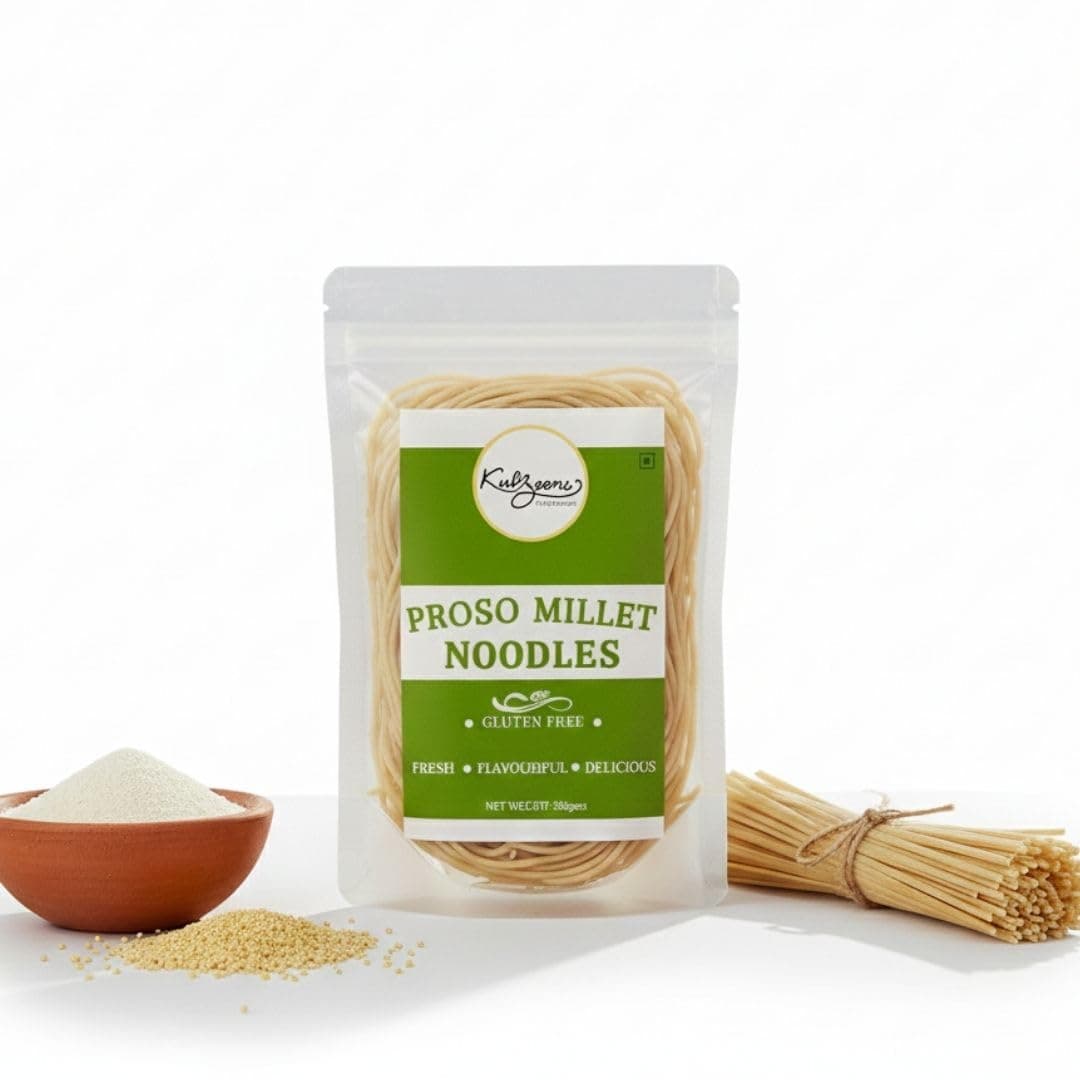 Millet Me by Kuizeens Gluten-Free Proso Noodles - 110g (Pack of 1) | Protein & Fiber-Rich | Easy-to-Make | Rich in Nutrients | No MSG | No Preservatives | Low Glycemic | Vegan & Wholesome | Easy to Digest Healthy Noodles | Jain | No Onion & Garlic | Ready in Minutes