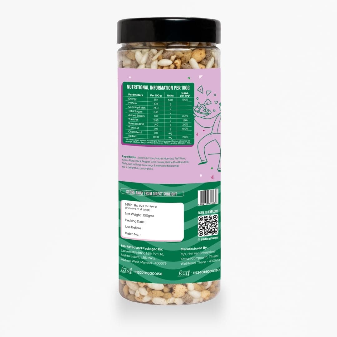 KEPPS Salted Millet Mix | Jain-Friendly Protein Snack | Gluten-Free, High Fiber & Plant Protein | Never Fried, Low-Calorie | Guilt-Free Crunchy Munchies – 100g — image 6