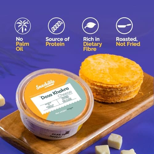 Snackible MU(N) CH BETTER Better Cheese Dosa Khakra-50 G (Pack Of 4) — image 8
