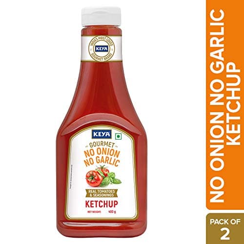 Keya Gourmet Tomato Ketchup No Onion No Garlic | PP Bottle Pack of 2 x 400 Gm — image 3