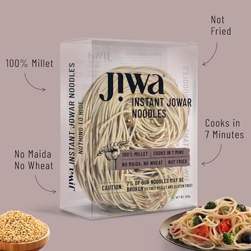Jiwa Instant Jowar Noodles | Hakka Noodles | Cooks in 7 Minutes | Ready to Cook | 100% Millet | No Maida, No Atta | Not Fried | Gluten Free | 200 G — image 7
