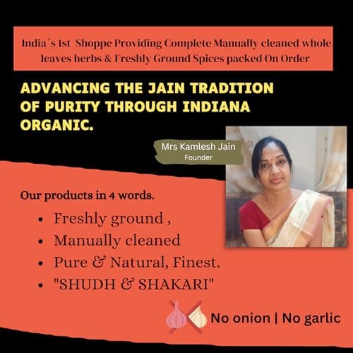 Indiana Organic Pav Bhaji Masala Powder | Authentic Aamchi Mumbai - 150 Gram | No onion & garlic | Freshly ground packed on order | Zero Added Colours, Fillers, Additives & Preservatives — image 6