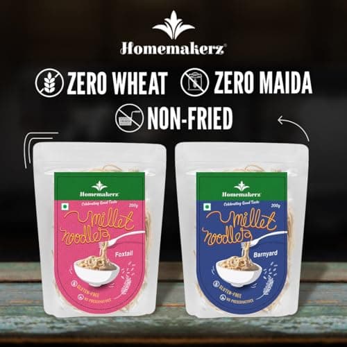 Homemakerz Banyard Millet Noodles, Natural, Preservative, Gluten & Fat Free, Not Fried & No Oil, Zero Maida & Wheat, Healthy & Tasty Hakka Millet Noodles With High Fiber, 200g — image 5