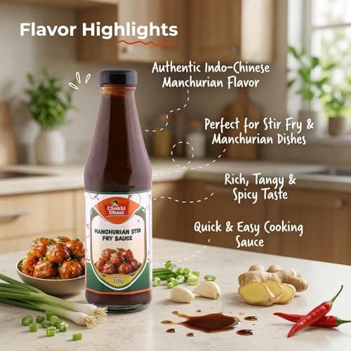 Chokhi Dhani Manchurian Sauce 310g | Indo Chinese Stir Fry Sauce | Cooking Sauce | Restaurant Style Manchurian Flavour — image 8