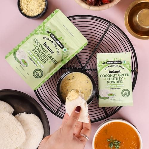 Urban Platter South Indian Style Instant Coconut Green Chutney Powder, 200g / 7oz [Nariyal ki Chutney, Just Add Water] — image 4