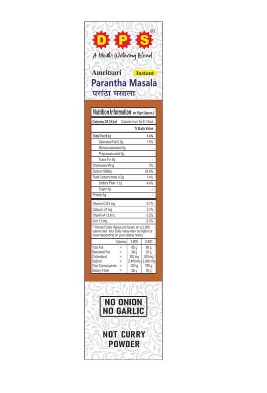 DPS SPICES Paratha Masala - 100g - Authentic Indian Flavour for Delicious Parathas (Pack of 3) — image 3
