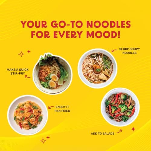MasterChow Chinese Veg Hakka Noodles - Pack of 2 | No Preservatives | No Maida, Not Fried | Serves 10 Meals - 600gms — image 7