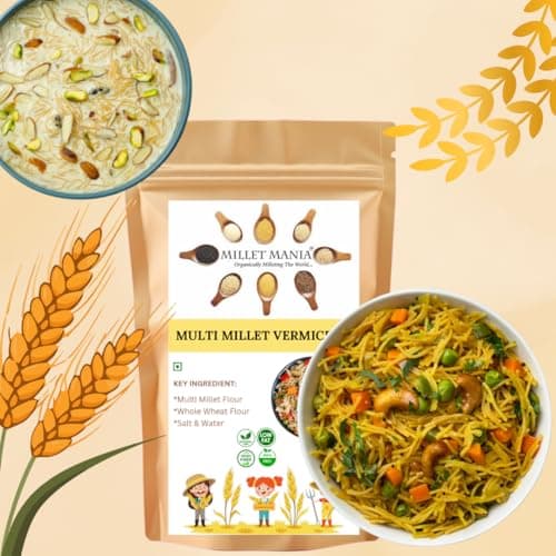 Millet Mania Multi Millet Vermicelli (210g) – 100% Natural, High Protein & Fiber | Quick-Cook Healthy Noodles for Kids & Adults | Ready in 5 Minutes (Pack of 2) — image 7