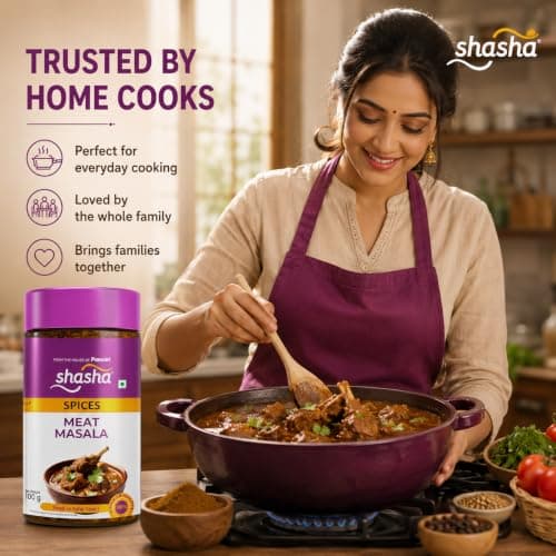 Shasha Meat Masala Powder 100g - Spice Mix for Flavorful Meat Dishes - No Onion or Garlic - From the House of Pansari — image 7