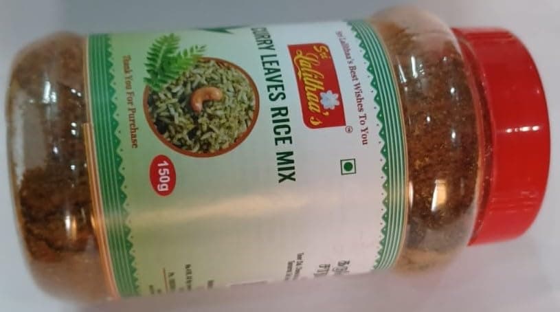 Sri Lalithaa’s Curry Leaves Rice Mix Powder – Karuveppilai / Karivepaku Annam Podi – 150g | Authentic South Indian Taste, No Artificial Flavors, No Onion & Garlic — image 8